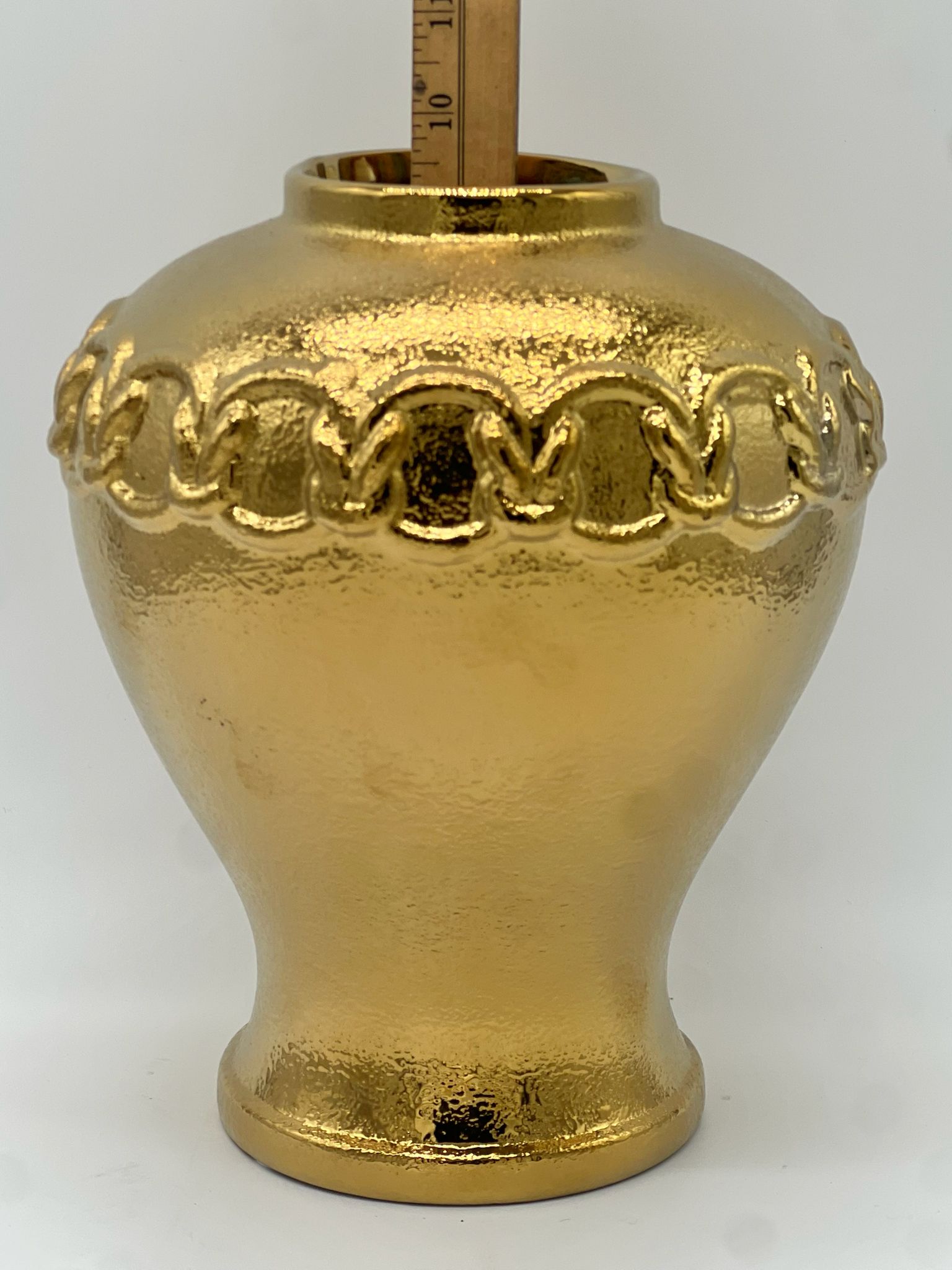 Gold Small & Large Ginger for Orishas / Tinaja dorada pequeña y grande para Orishas
