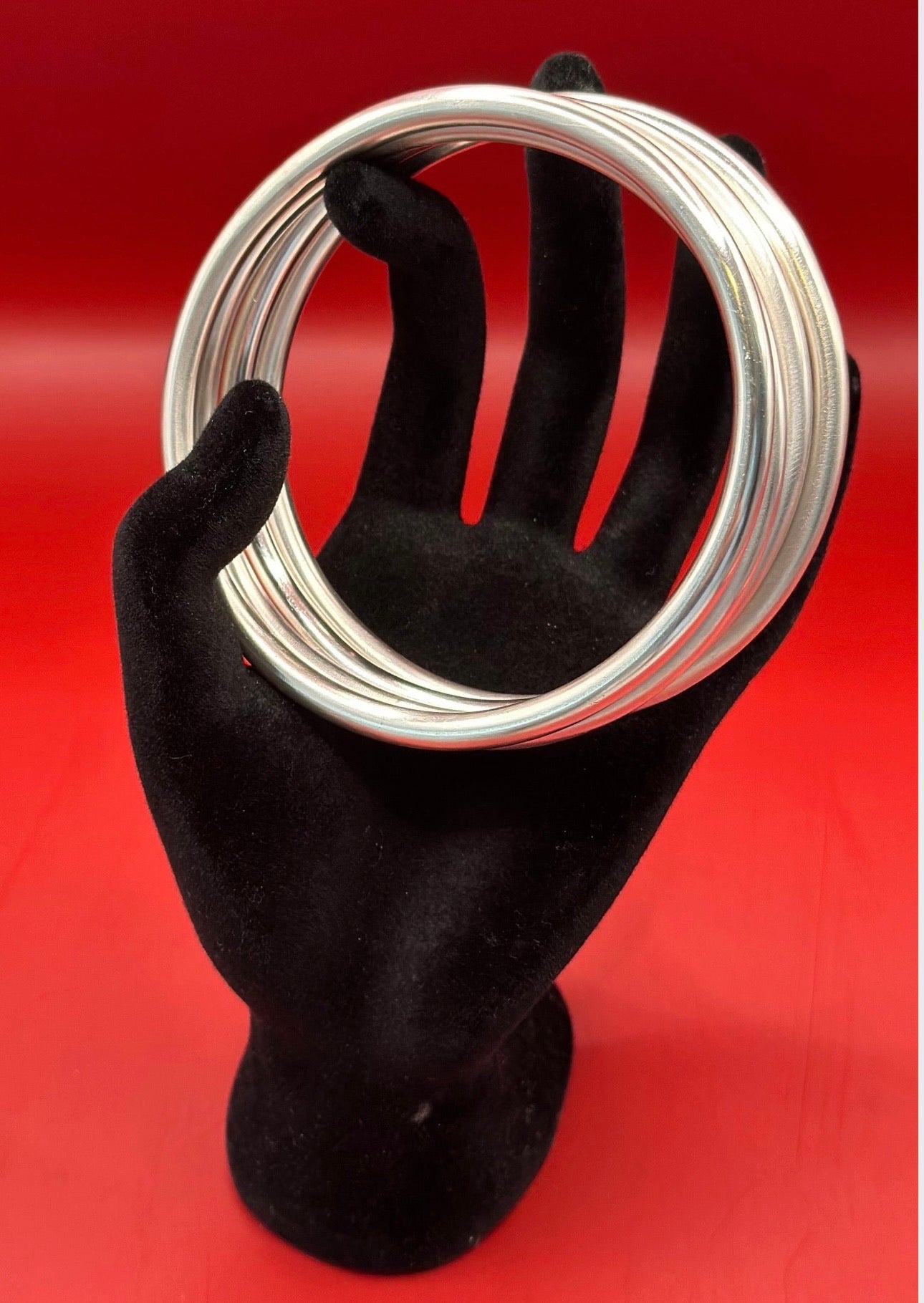 Manilla de Obatala Plata Fina Calibre .999 6 gauge - Gruesa/ Obbatala Bangle in .999 Fine Silver 6 gauge - Thick