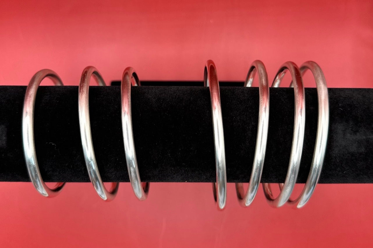 Manilla de Obatala Plata Fina Calibre .999 6 gauge - Gruesa/ Obbatala Bangle in .999 Fine Silver 6 gauge - Thick