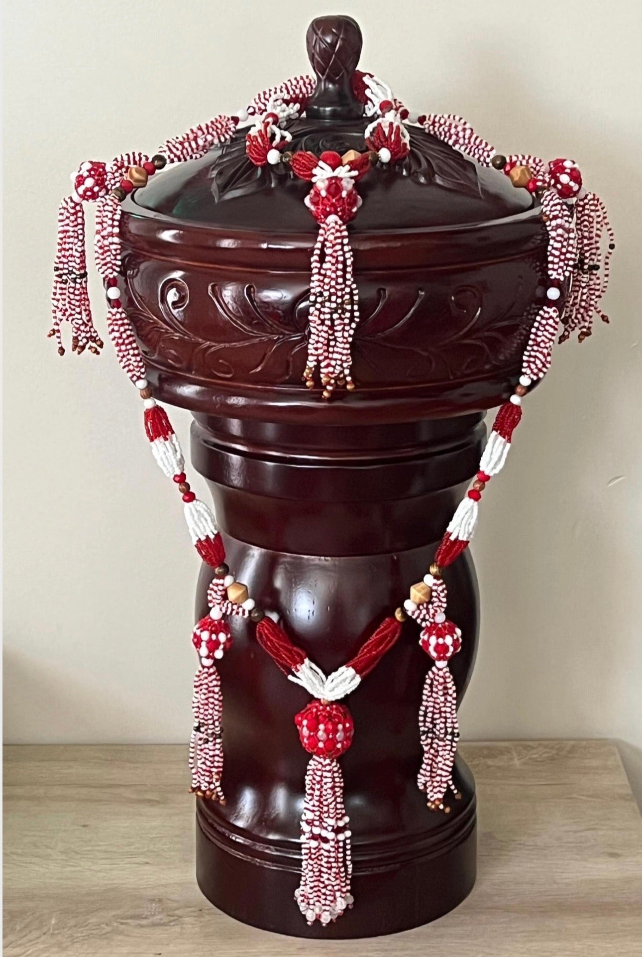 Batea y Pilon Para Chango / Wooden Batea and Stand (Pilon) for Shango