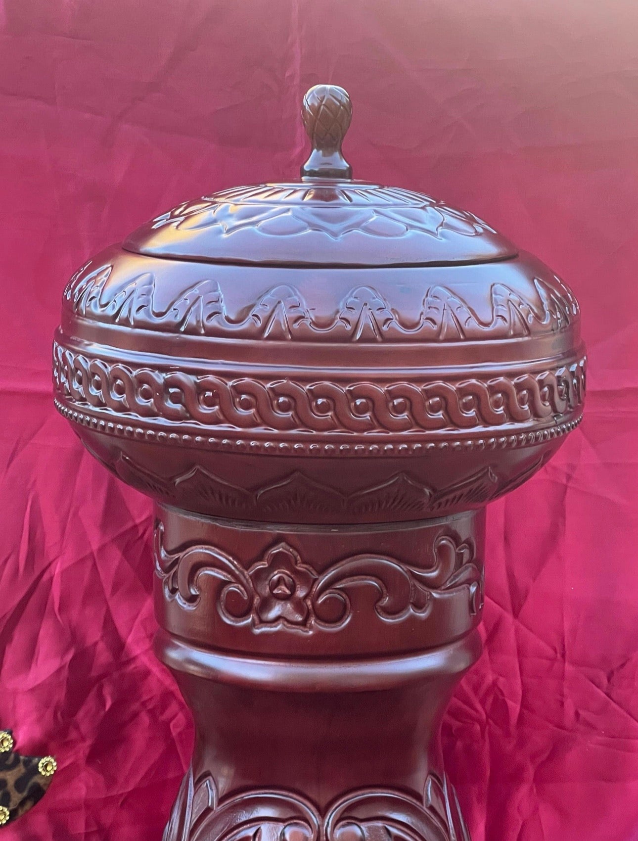 Batea y Pilon Para Chango / Wooden Batea and Stand (Pilon) for Shango