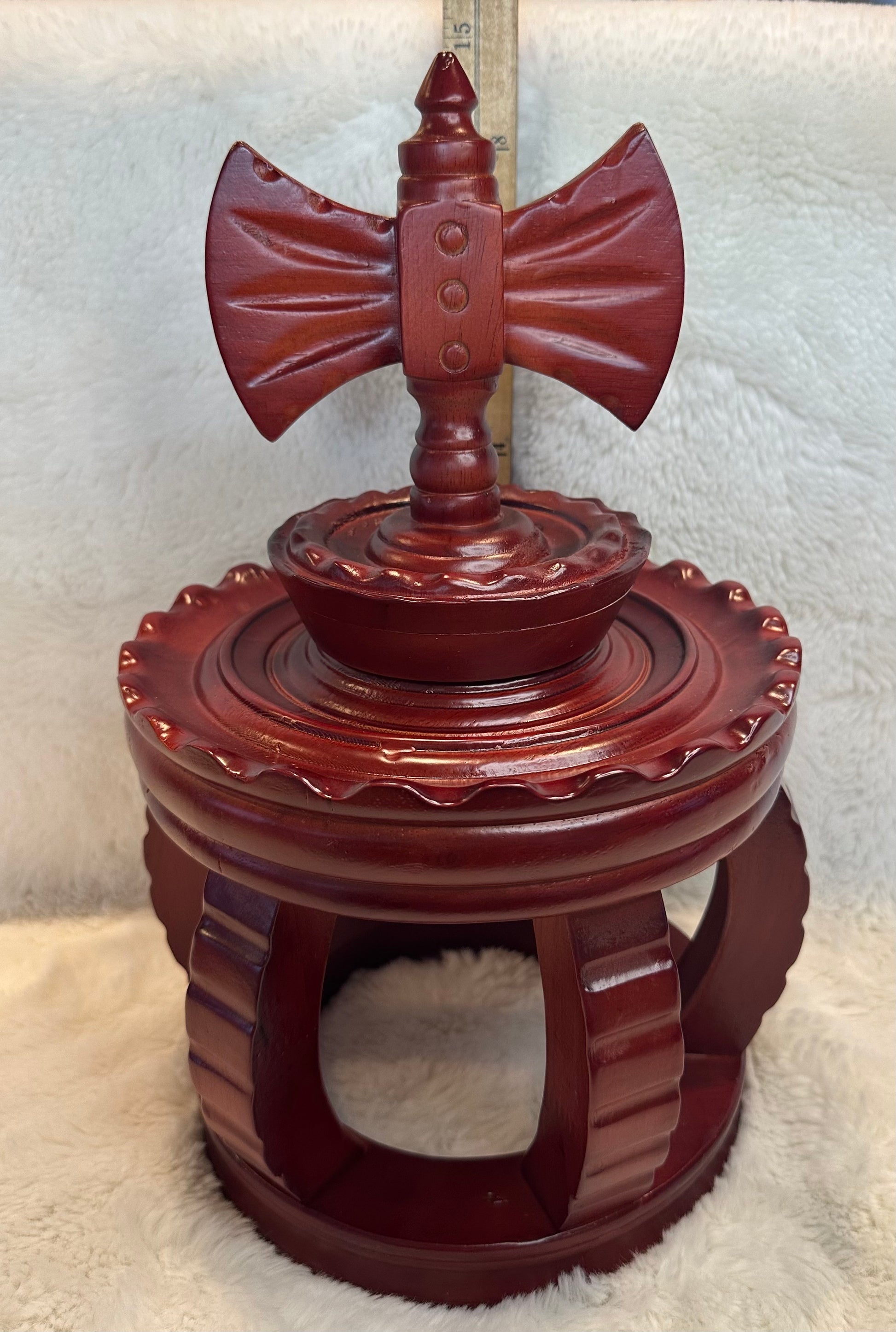 Juego de Corona, en Madera, para Chango / Wooden Crown Set for Shango