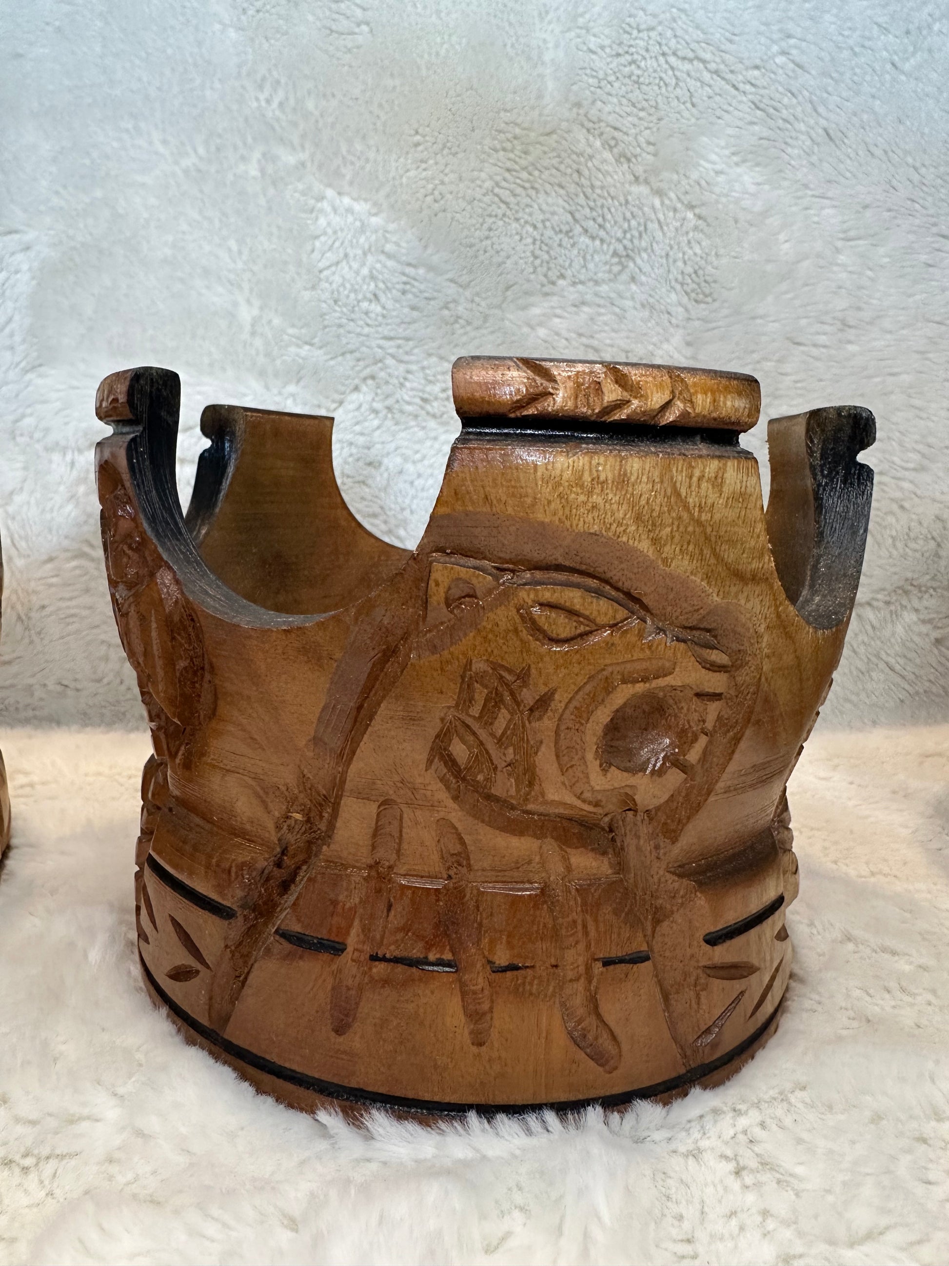 Corona de Chango en Madera / Wooden Crown for Shango