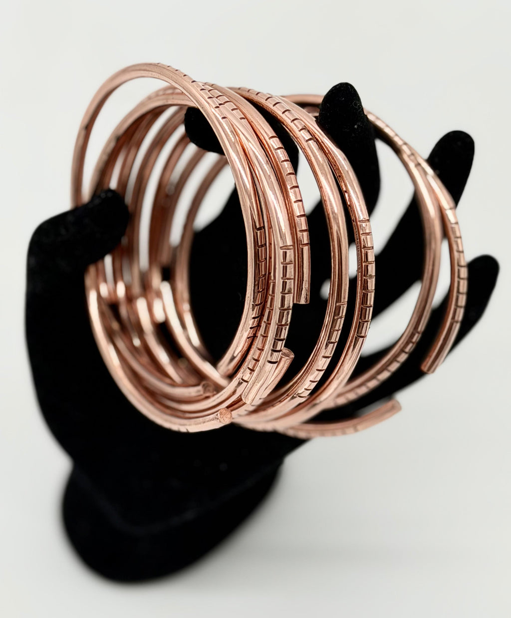 Manillas para Oya en Cobre Fino 6ga / Handmade Pure Copper Oya Bangles 6ga