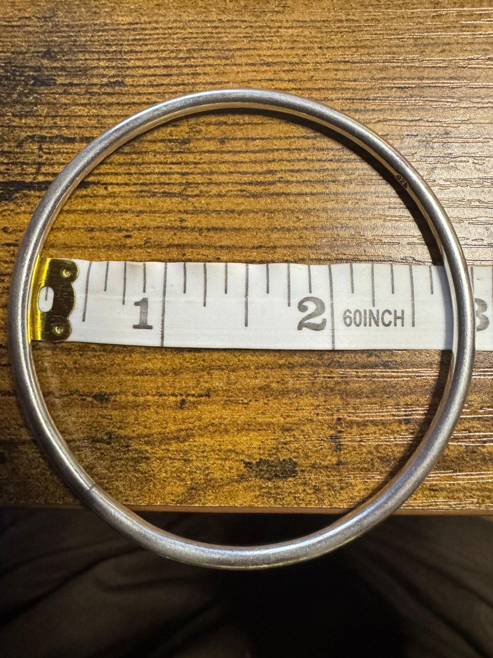 Handmade Two Waters Bangle: .999 Silver & Brass, Oshun Yemayá Jewelry