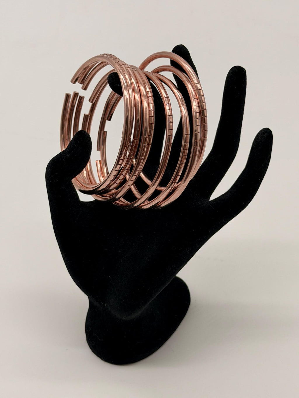 Manillas para Oya en Cobre Fino 8ga (gruesor tradicional) / Handmade Pure Copper Oya Bangles 8ga (traditional thickness)