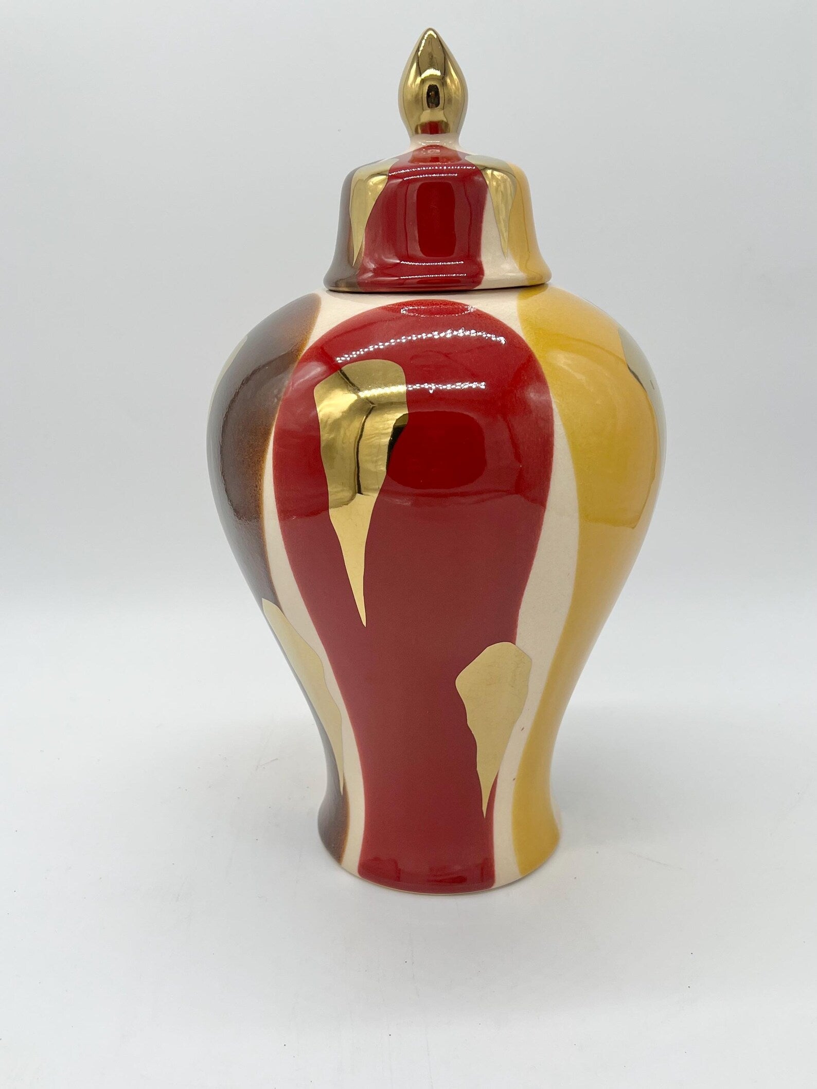 Exotic multicolor Ginger Jar for Oya / Exótica Tinaja multicolor para Oya