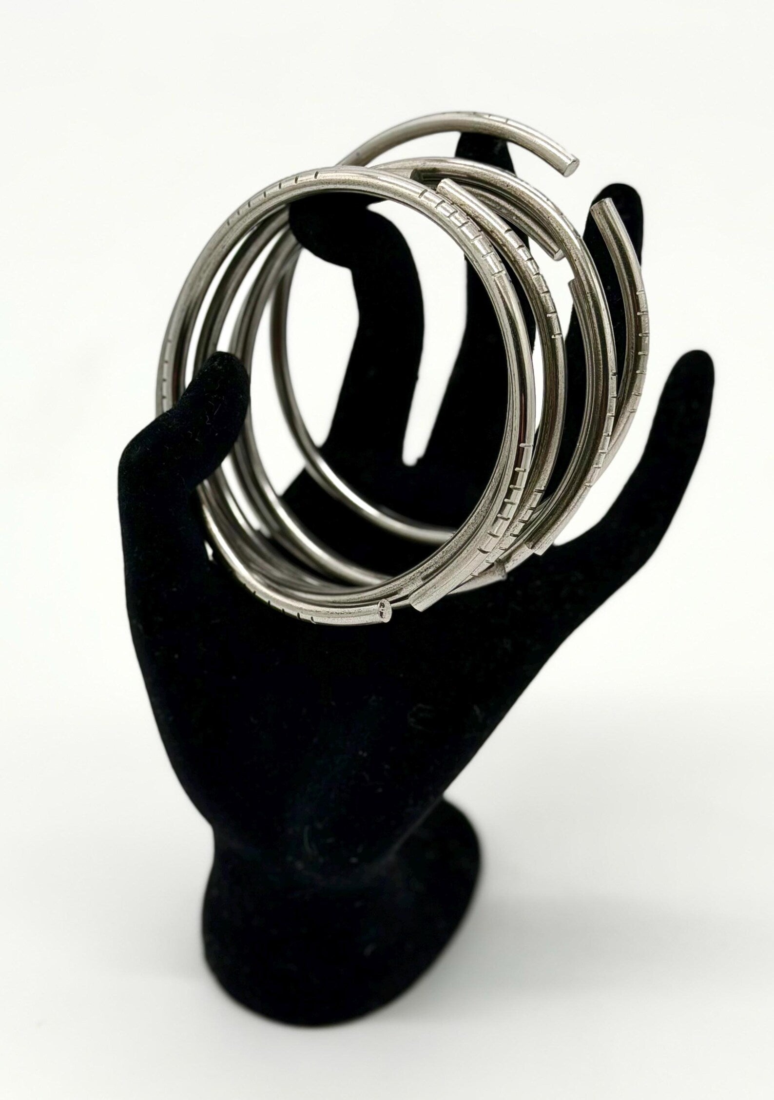 Manillas para Yemaya en Acero Inoxidable  / Stainless Steel Yemaya Bangle Set