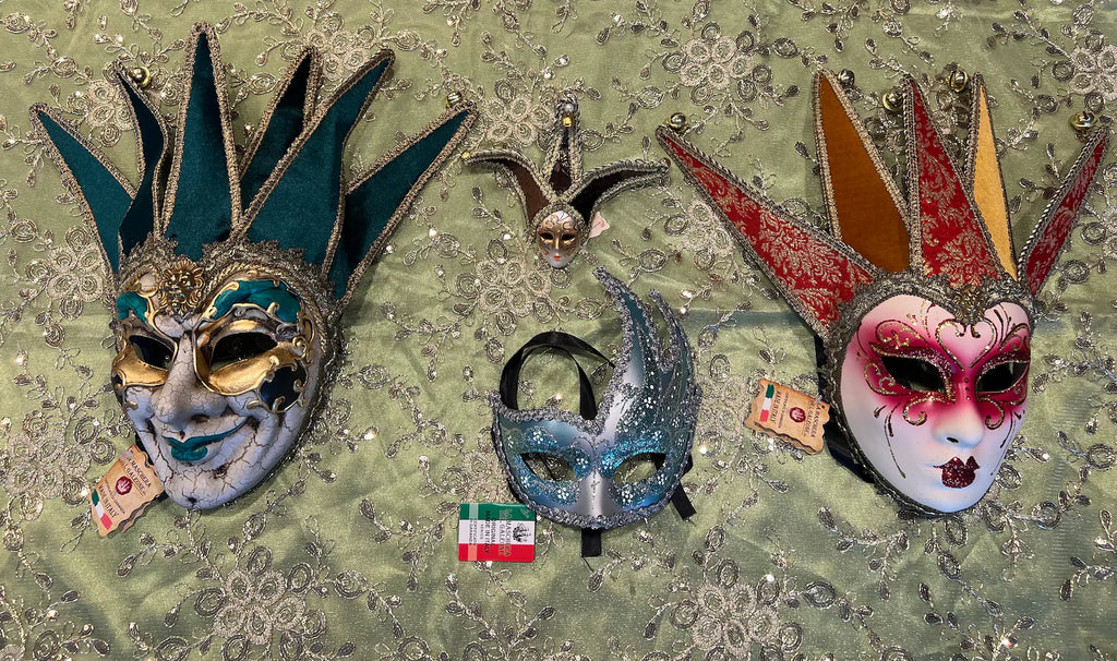 Handmade Venetian Mask: Italian Masquerade Mask for Orishas