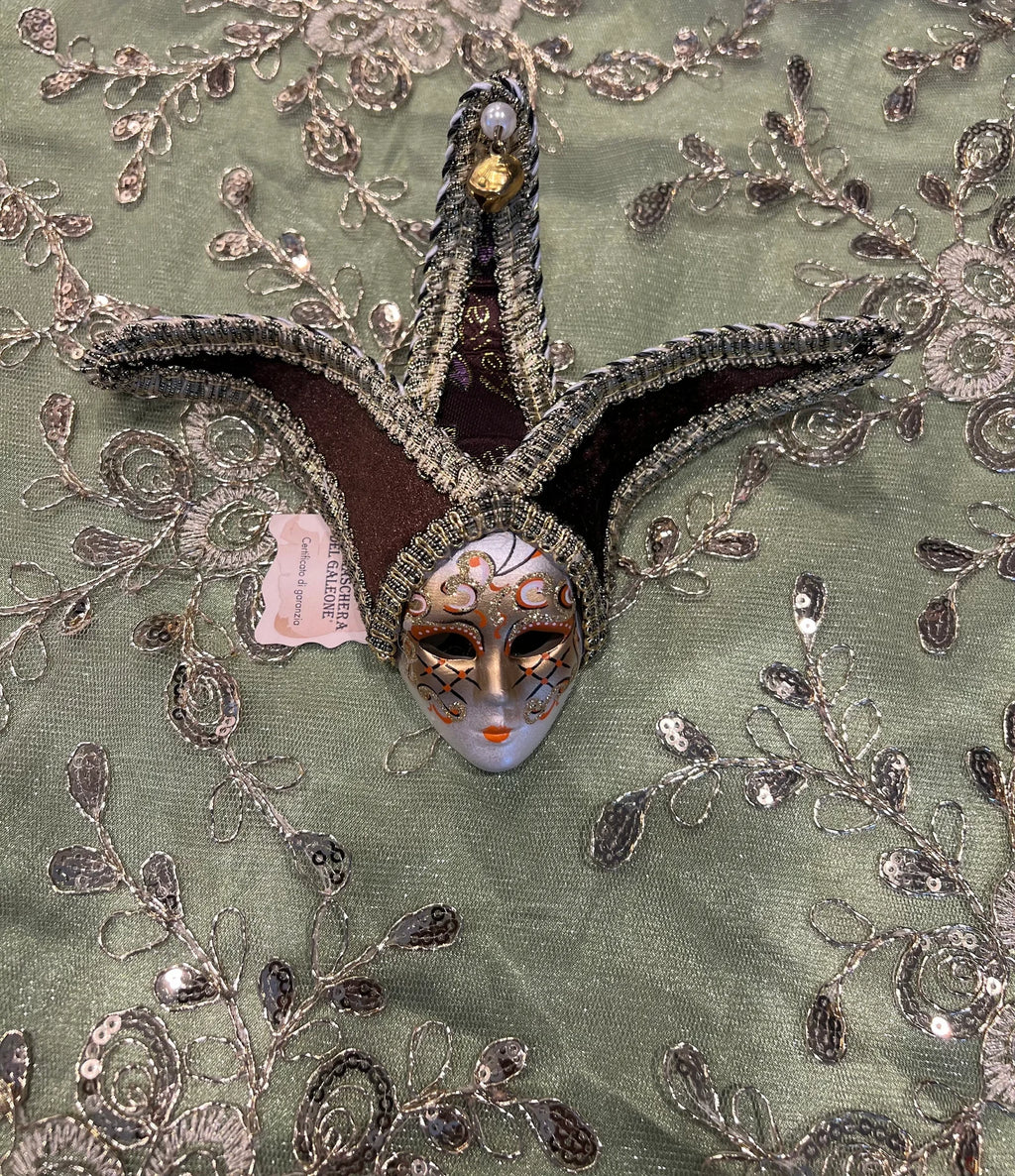 Handmade Venetian Mask: Italian Masquerade Mask for Orishas