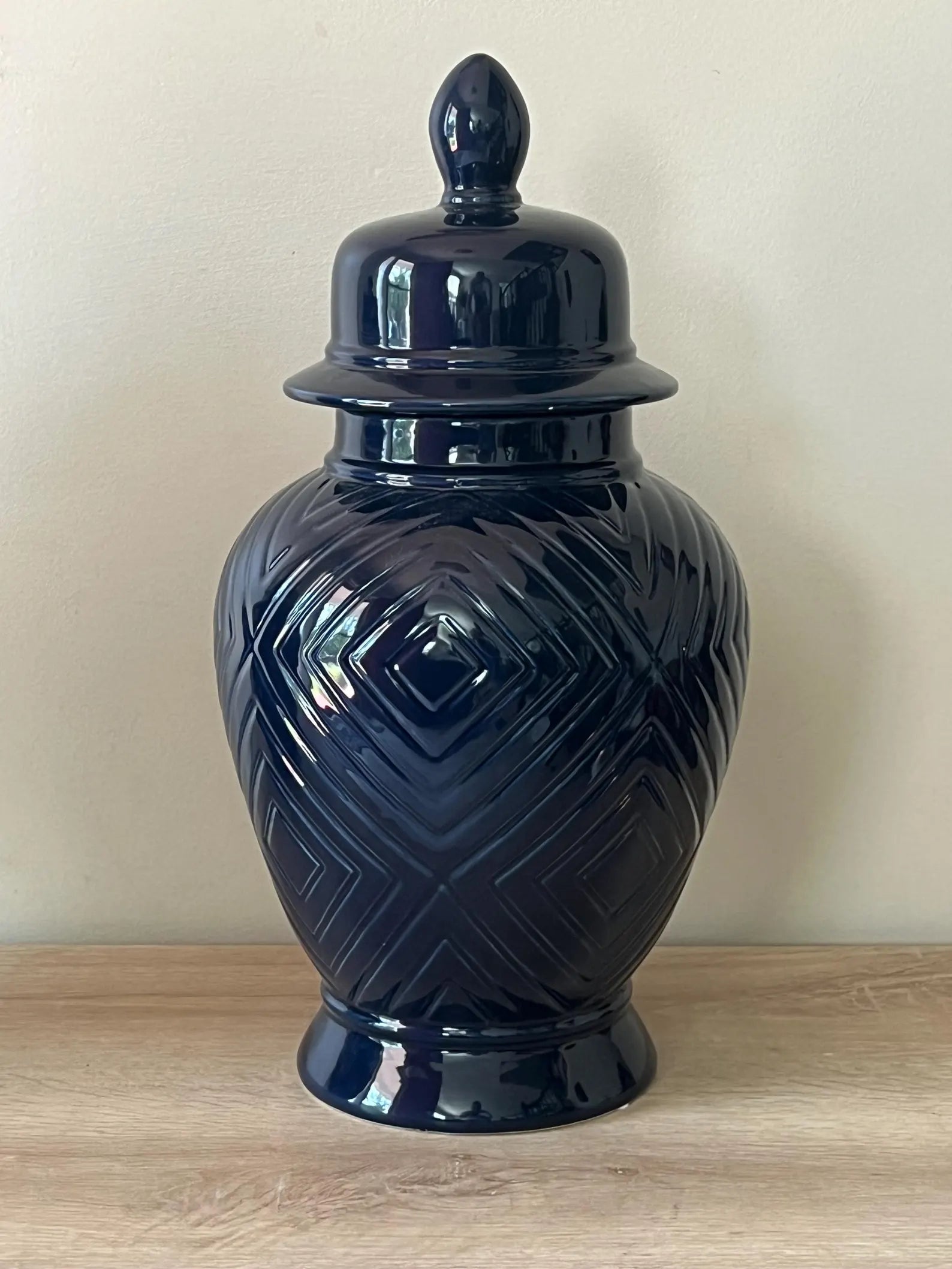 Ceramic Tinaja Ginger Jar for Yemaya/Olokun - Orisha Altar
