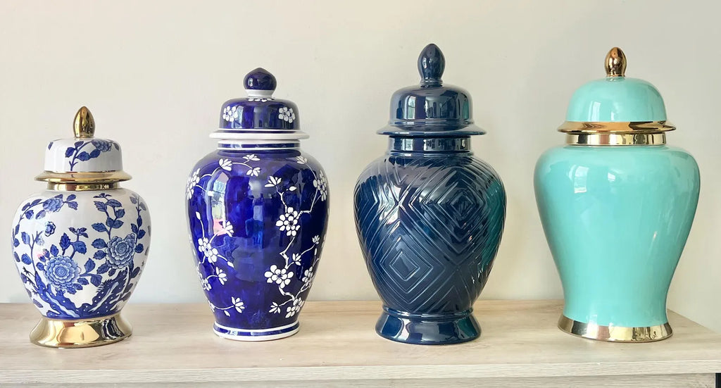 Ceramic Tinaja Ginger Jar for Yemaya/Olokun - Orisha Altar