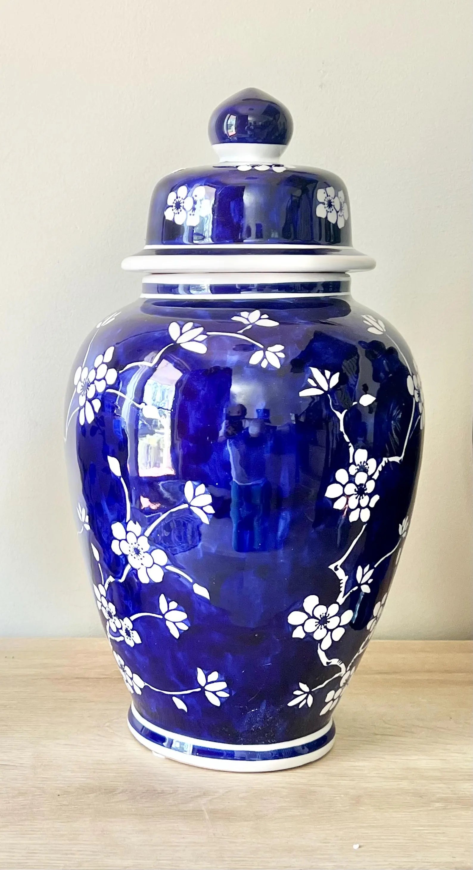 Ceramic Tinaja Ginger Jar for Yemaya/Olokun - Orisha Altar