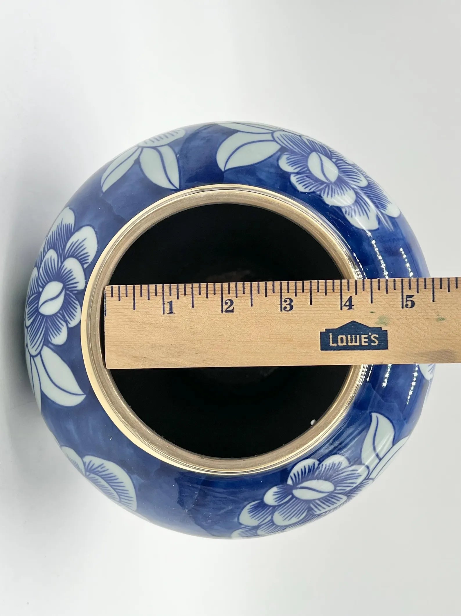 Tinaja Azul Floral para Olokun o Yemaya / Blue Floral Ginger jar for Olokun or Yemaya