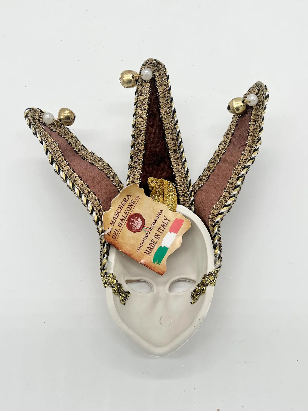 Handmade 8 inch Venetian Mask for Orishas / Máscara veneciana hecha a mano de 8 pulgada para Orishas