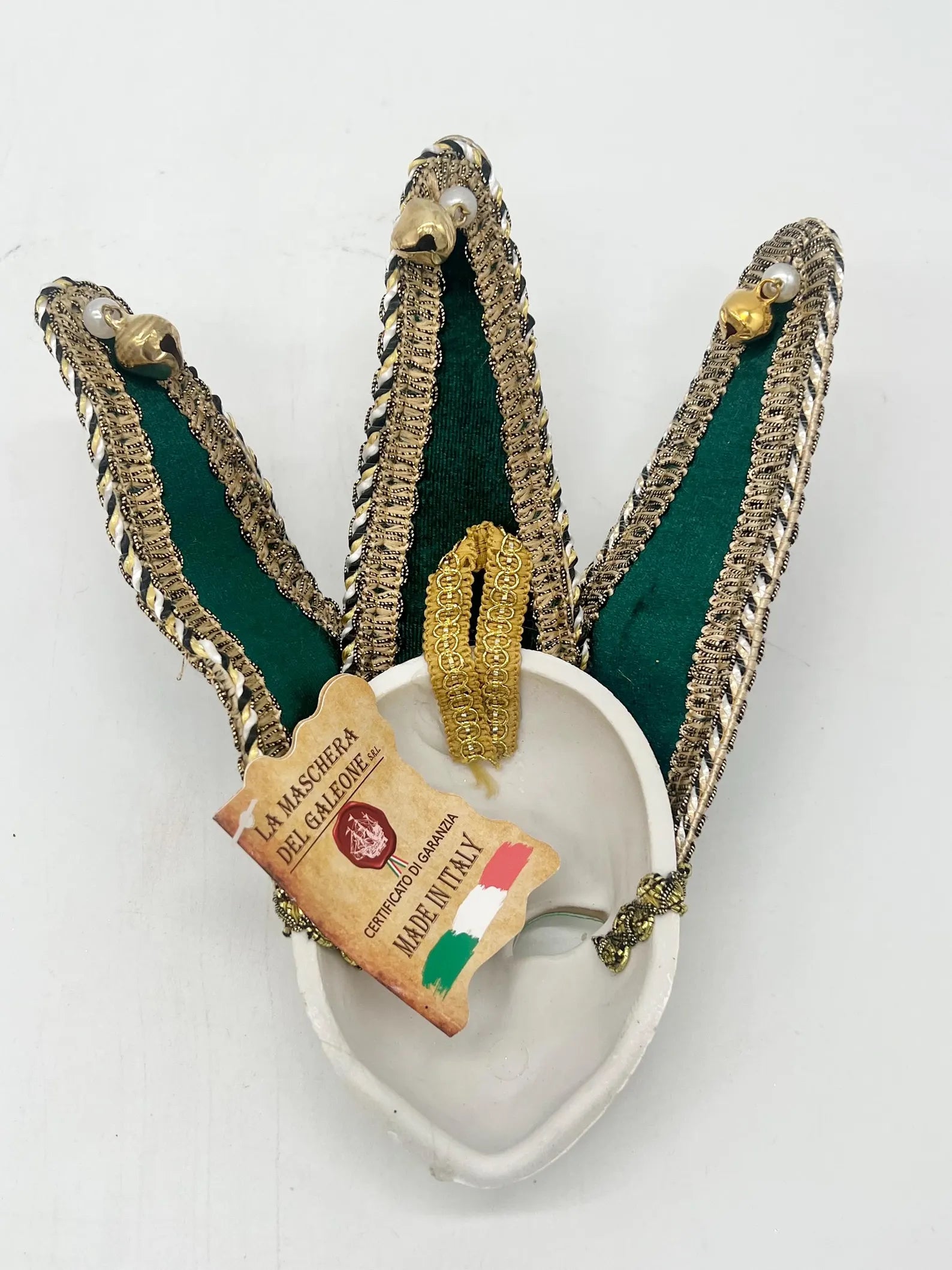 Handmade 8 inch Venetian Mask for Orishas / Máscara veneciana hecha a mano de 8 pulgada para Orishas