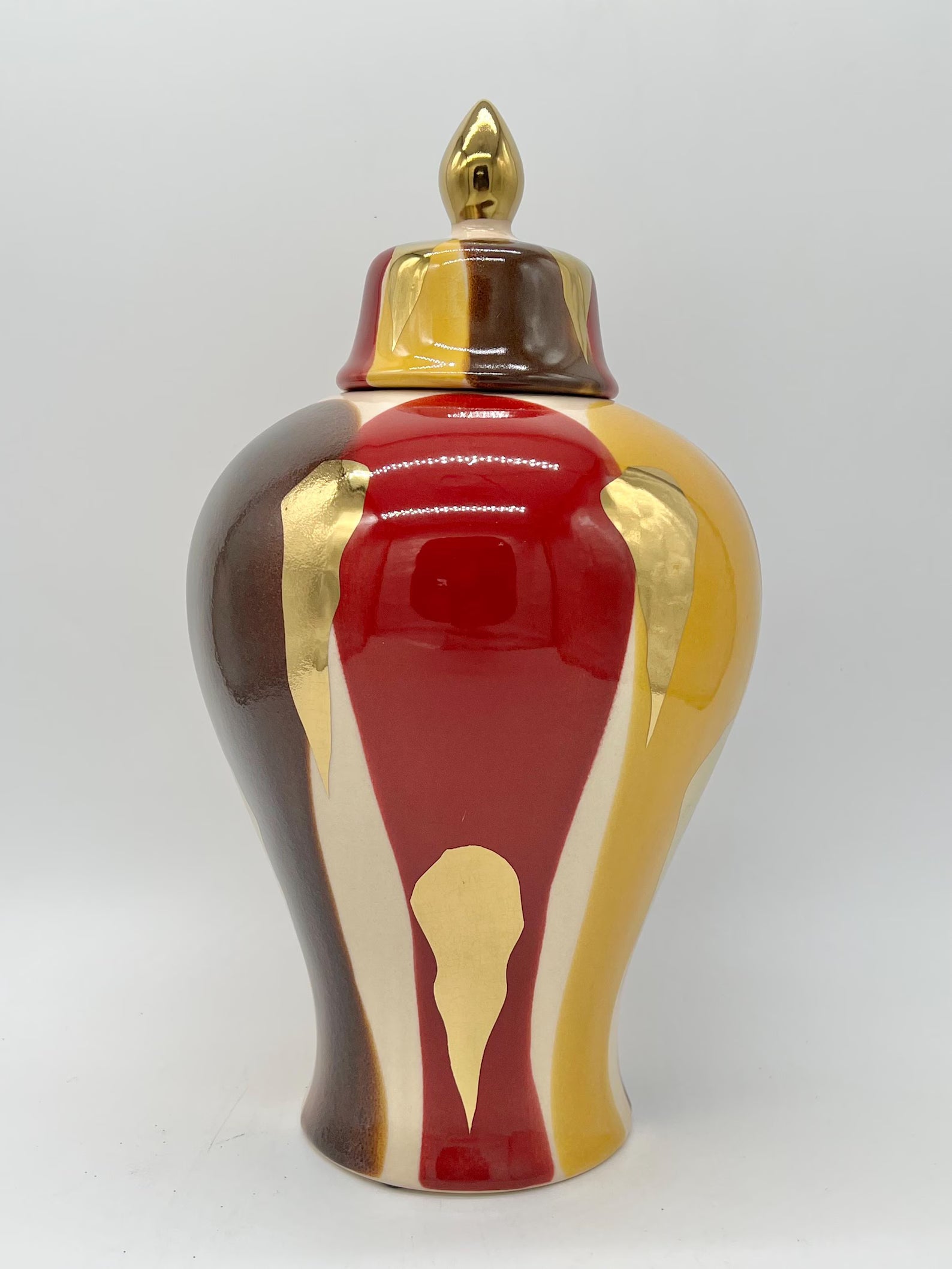 Exotic multicolor Ginger Jar for Oya / Exótica Tinaja multicolor para Oya