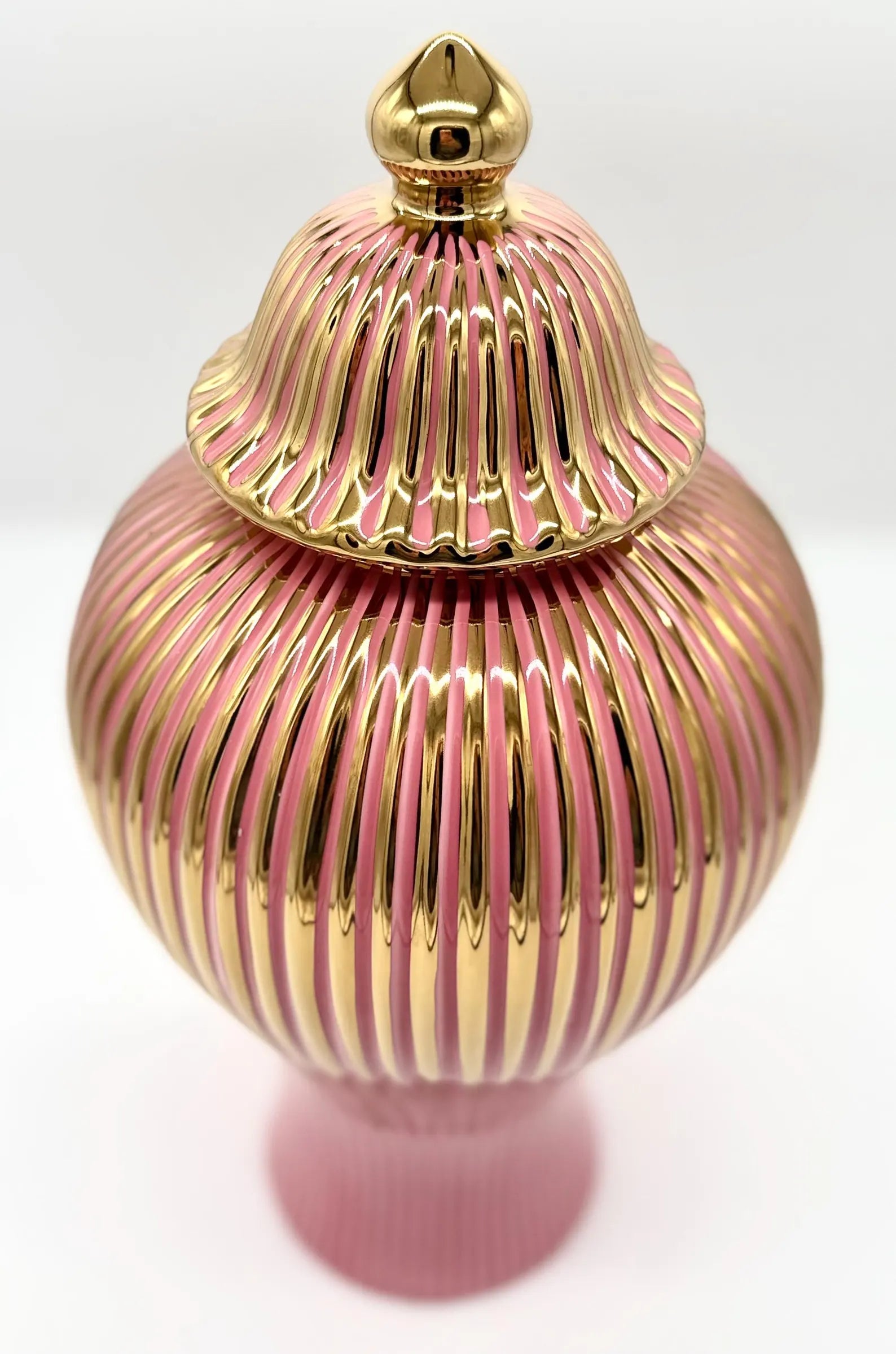 Pink & Gold Ceramic Tinajas for Orishas / Tinajas de Cerámica Para Orishas