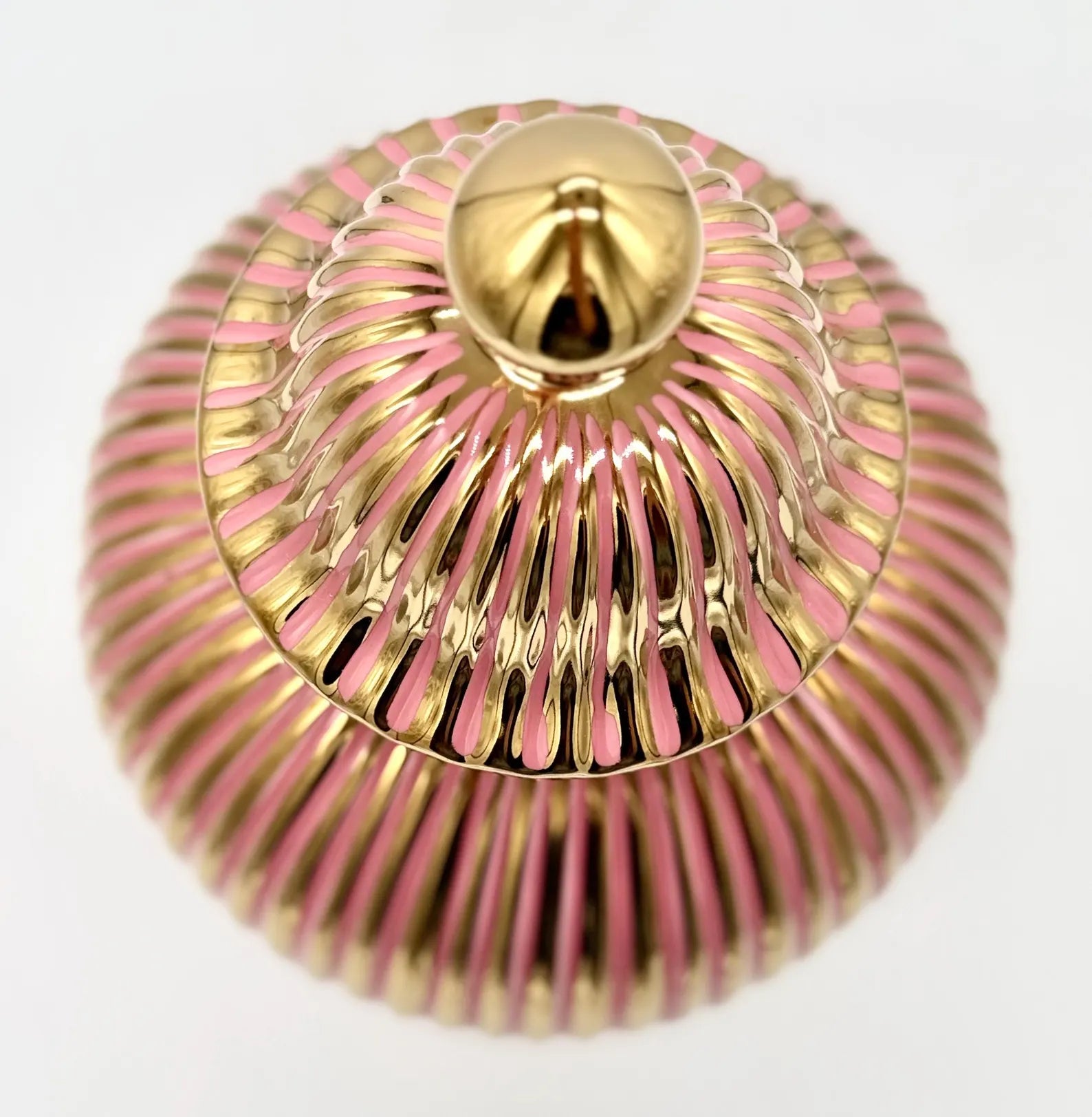 Pink & Gold Ceramic Tinajas for Orishas / Tinajas de Cerámica Para Orishas