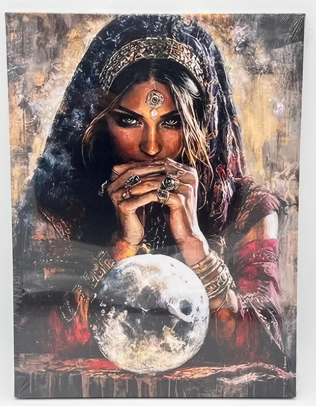 Gypsy Woman with Crystal ball / Mujer gitana con bola de cristal - 2D Canvas