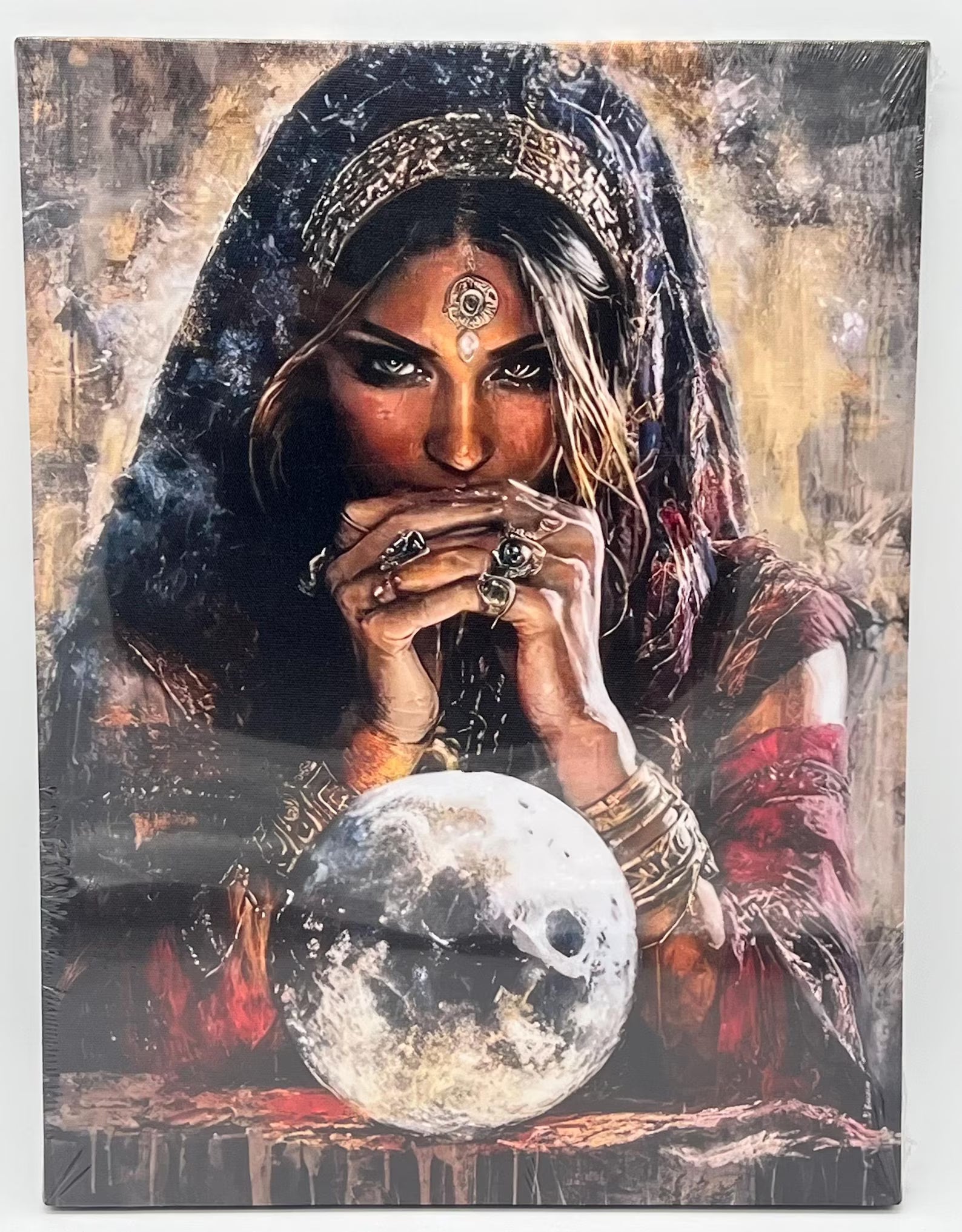 Gypsy Woman with Crystal ball / Mujer gitana con bola de cristal - 2D Canvas