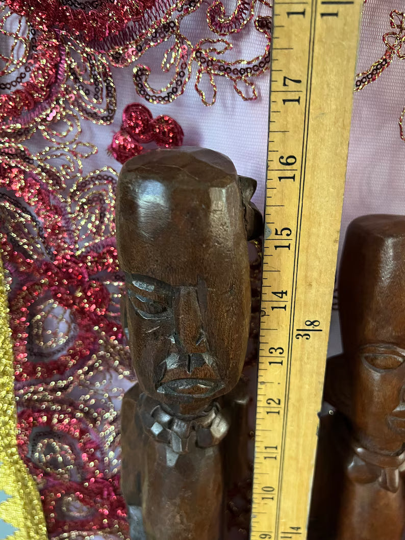 Handcrafted Ozain Wooden Statue / Estatua de madera de Ozain hecha a mano