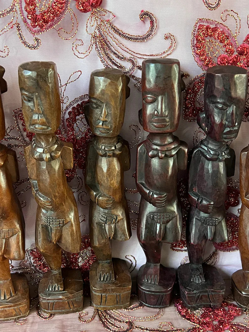 Handcrafted Ozain Wooden Statue / Estatua de madera de Ozain hecha a mano