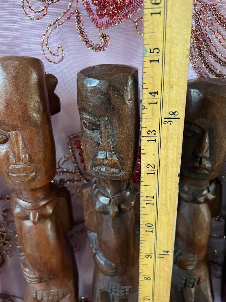 Handcrafted Ozain Wooden Statue / Estatua de madera de Ozain hecha a mano