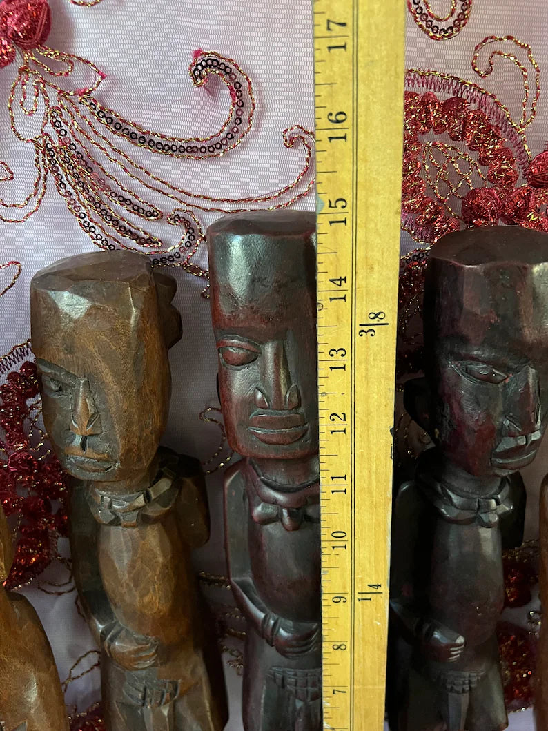 Handcrafted Ozain Wooden Statue / Estatua de madera de Ozain hecha a mano