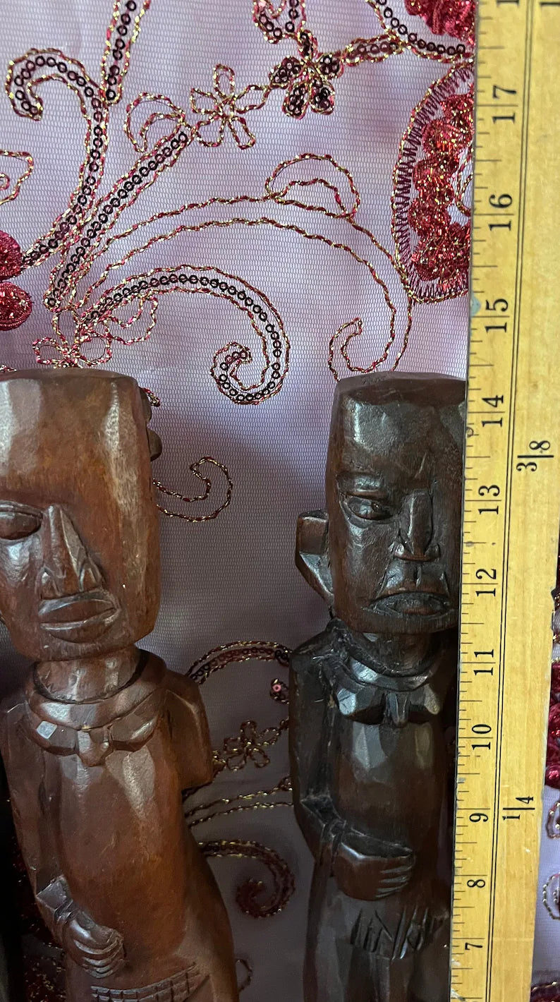 Handcrafted Ozain Wooden Statue / Estatua de madera de Ozain hecha a mano