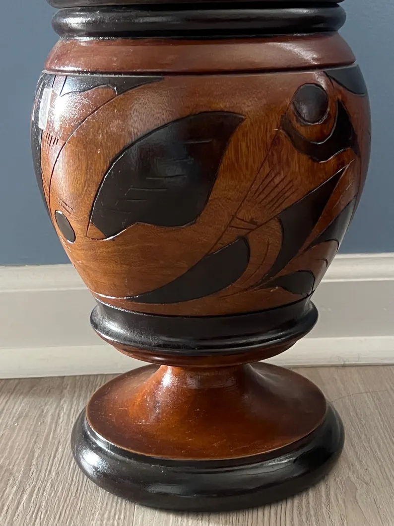Hand Carved Wooden Basin / Lebrillo De Aggayu