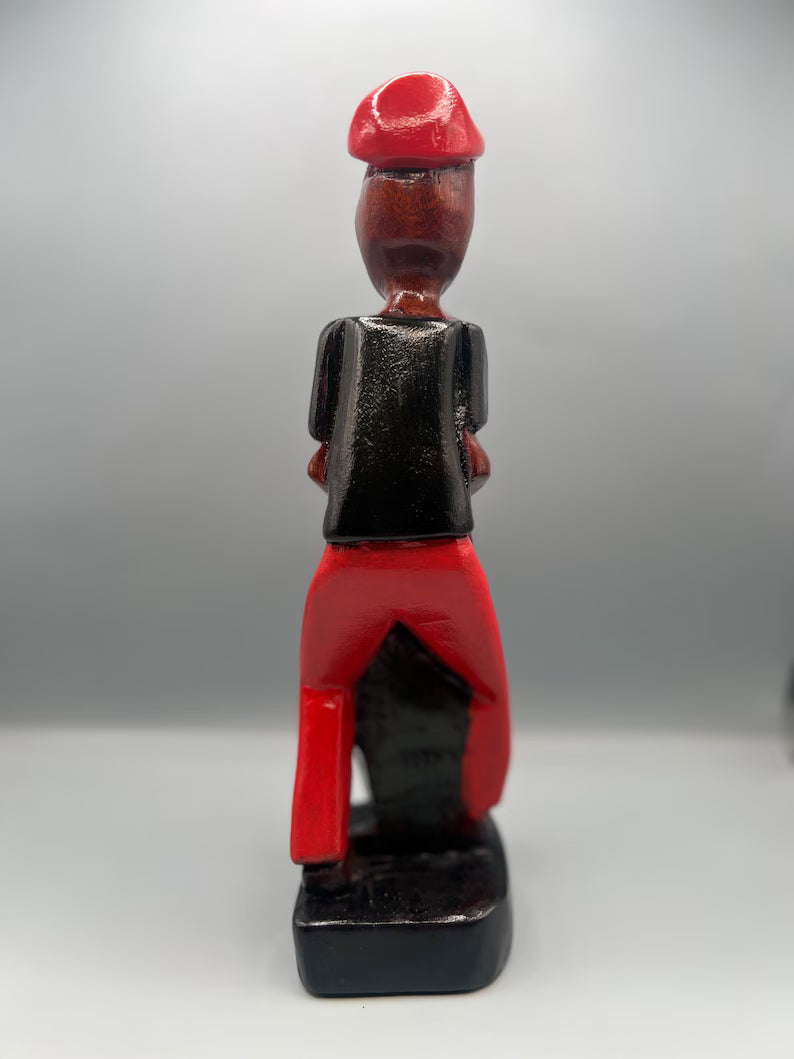 Handcrafted Muerto Wooden Statue Set / Set de Estatuas Talladas a Mano