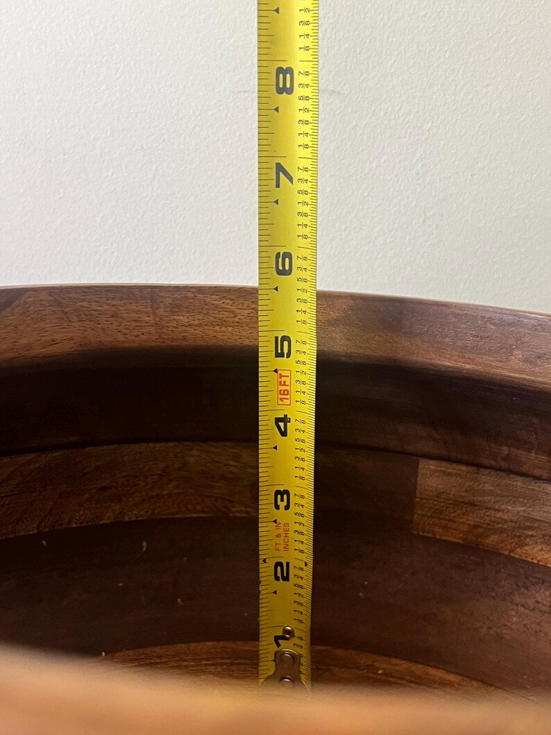 Batea Para Chango Grande con Hacha / Large Wooden Batea with Axe