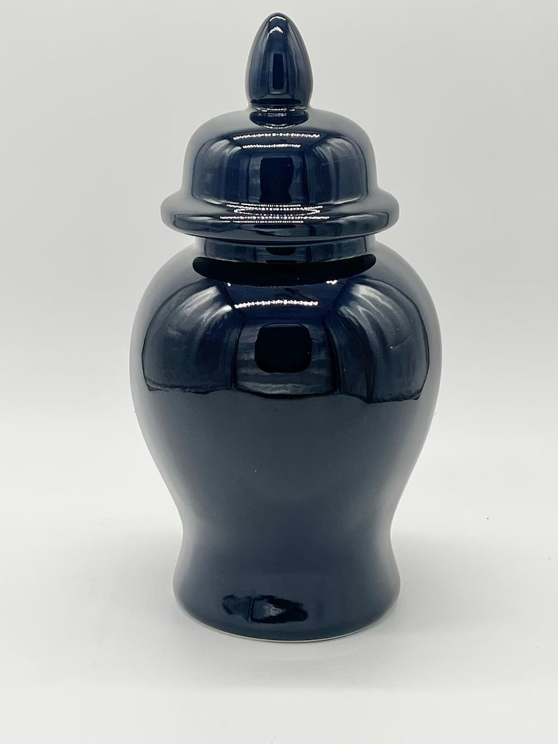 Tinaja azul marino para Orishas / Navy Blue Ginger Jar for Orishas