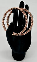 Handmade Obba Nani Jeweler’s Copper Bracelets - Set of 2 / Manillas de Obba Nani, Hecha a Mano, en Puro Cobre - Set de Dos