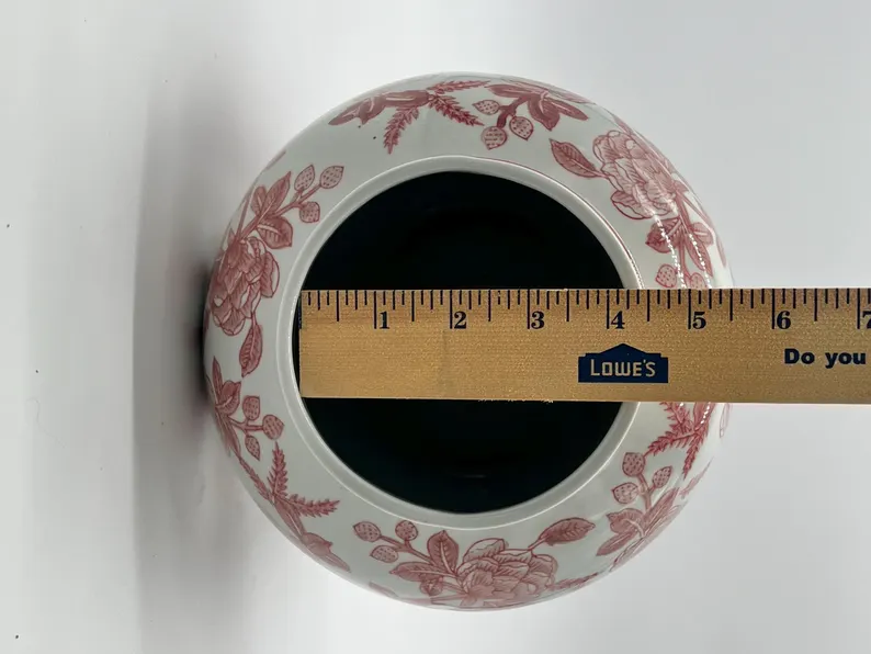 Tinaja en Ceramica Blanco con Patrones Rojos para Orishas / Ginger Jar White with Red Patterns for Orishas