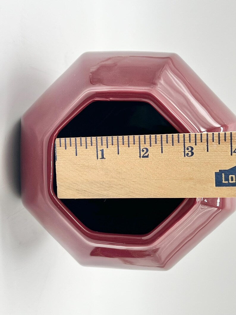 Blue/Maroon Ceramic Tinaja for Orishas - Tinaja de cerámica Azul/Granate para Orishas