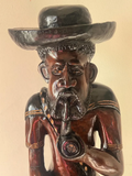 Wooden Muerto Statue / Estatua de Muerto en Madera