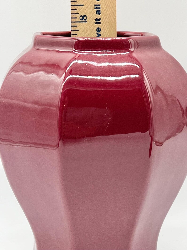 Blue/Maroon Ceramic Tinaja for Orishas - Tinaja de cerámica Azul/Granate para Orishas