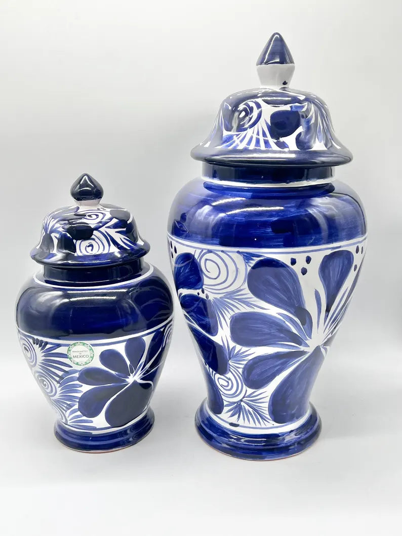 Yemaya/Olokun Ceramic Tinajas from Mexico - Yemaya/Olokun Tinajas de Cerámica de México