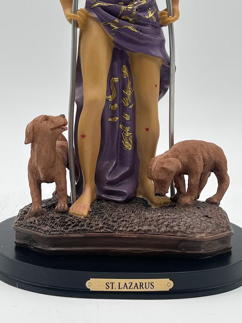 12” San Lázaro Resin Statue / Estatua de Resina (Babalu Aye / Asojano)