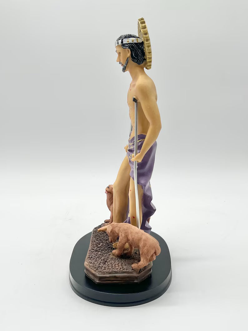 12” San Lázaro Resin Statue / Estatua de Resina (Babalu Aye / Asojano)