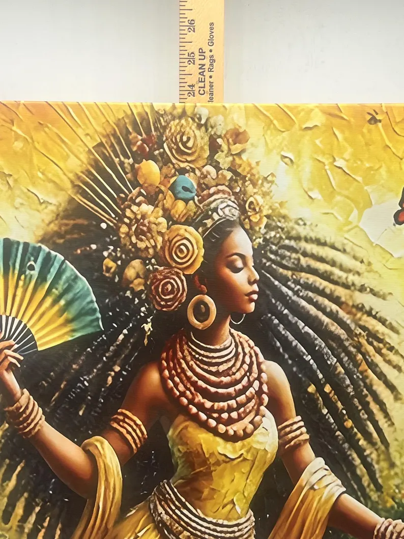 Oshun 2D Canvas Print / Impresión en Lienzo 2D de Oshun