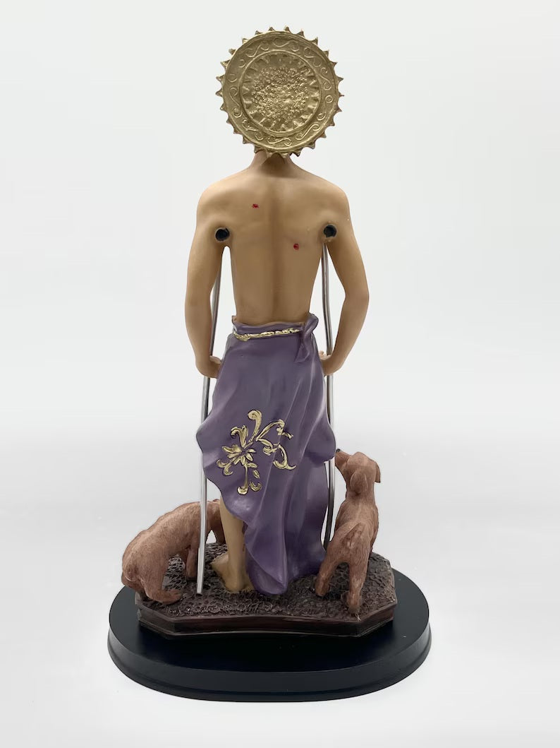 12” San Lázaro Resin Statue / Estatua de Resina (Babalu Aye / Asojano)