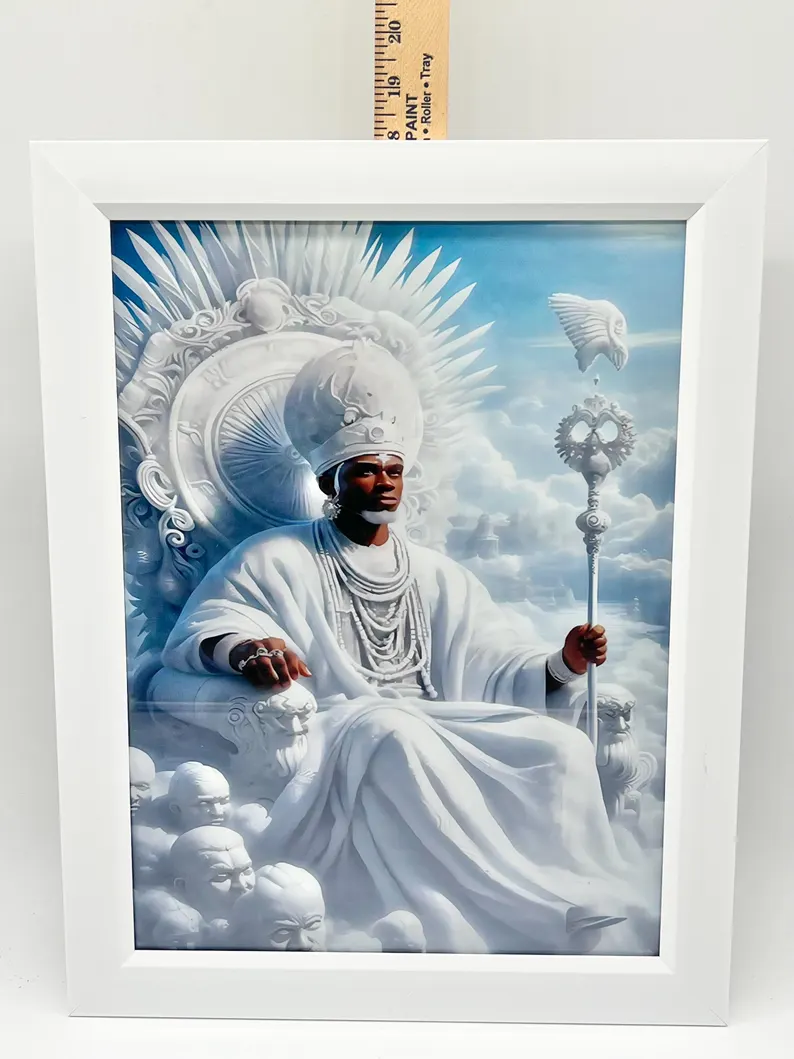 Obatalá 2D Canvas Print / Impresión en Lienzo 2D de Obatalá