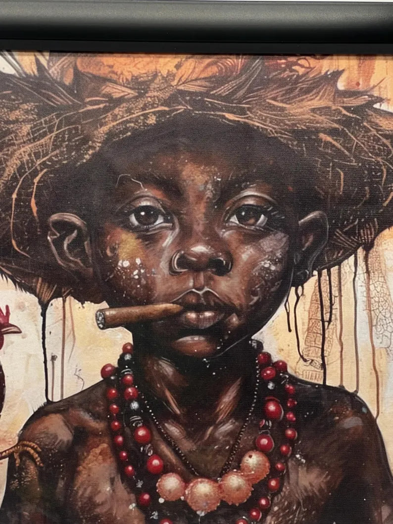 Eleggua 2D Canvas Print / Lienzo de Leggua en 2D