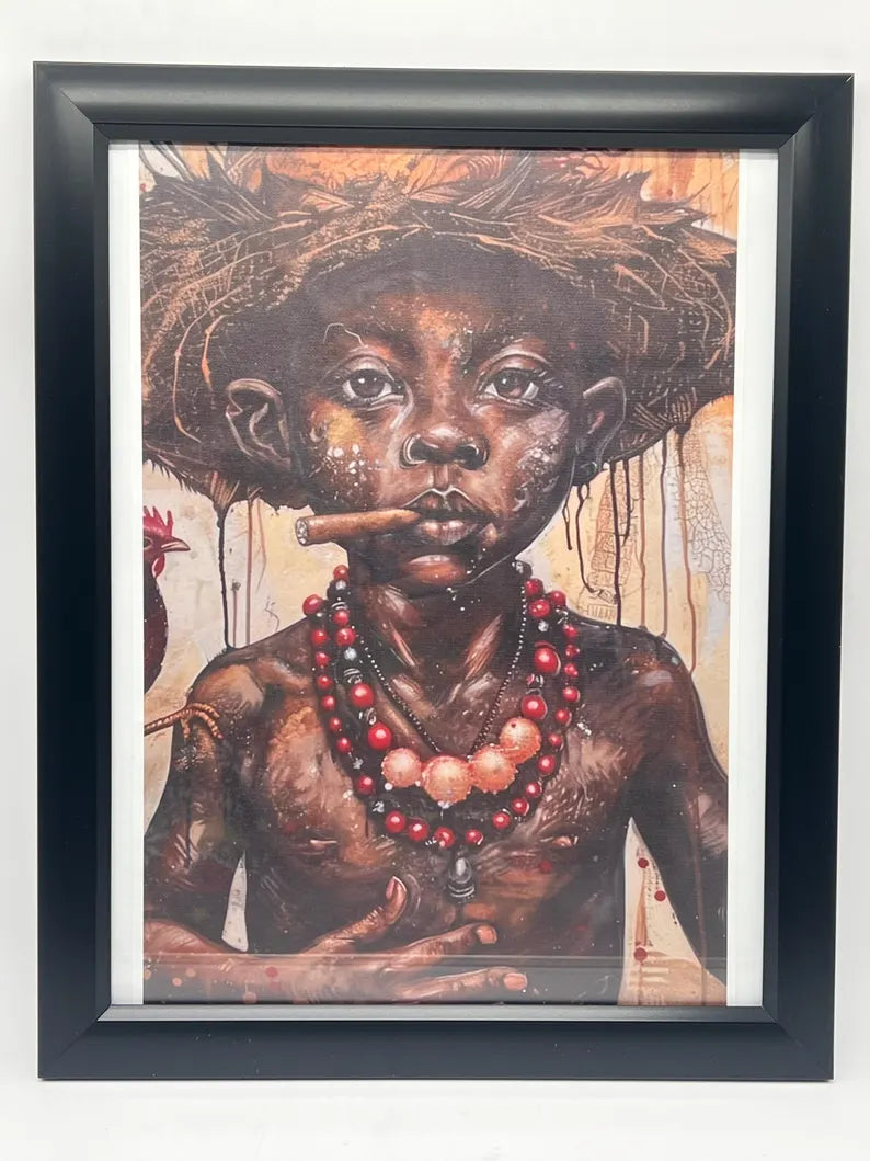 Eleggua 2D Canvas Print / Lienzo de Leggua en 2D