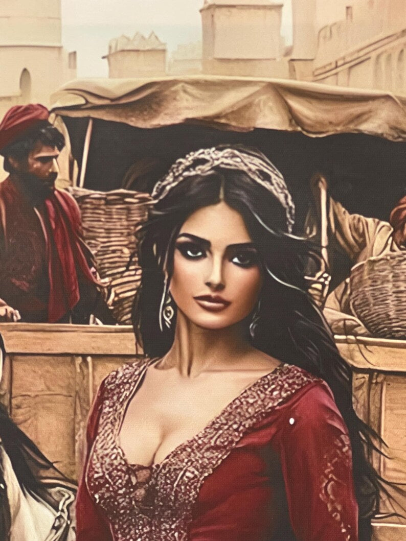 Arab Woman 2D Canvas / Mujer Árabe 2D en Lienzo