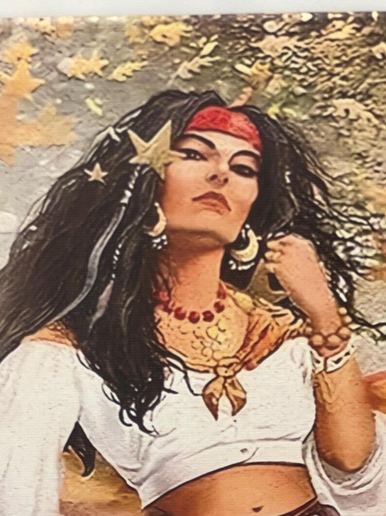 Gipsy Woman 2D Canvas / Mujer Gitana 2D en Lienzo