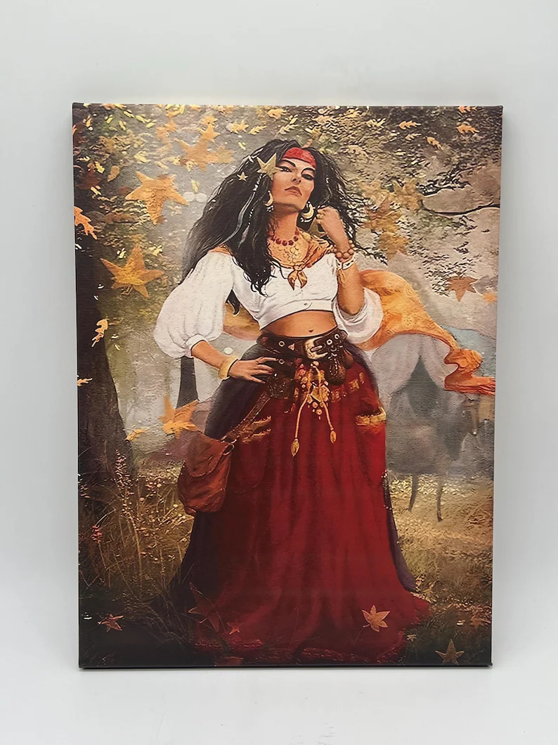 Gipsy Woman 2D Canvas / Mujer Gitana 2D en Lienzo